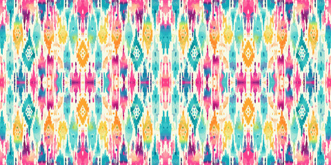 Seamless batik pattern,Seamless tribal batik pattern,and Seamless colorful pattern resemble ethnic boho, Aztec,and ikat styles.designed for use in wallpaper,fabric,curtain,carpet,Batik Embroidery