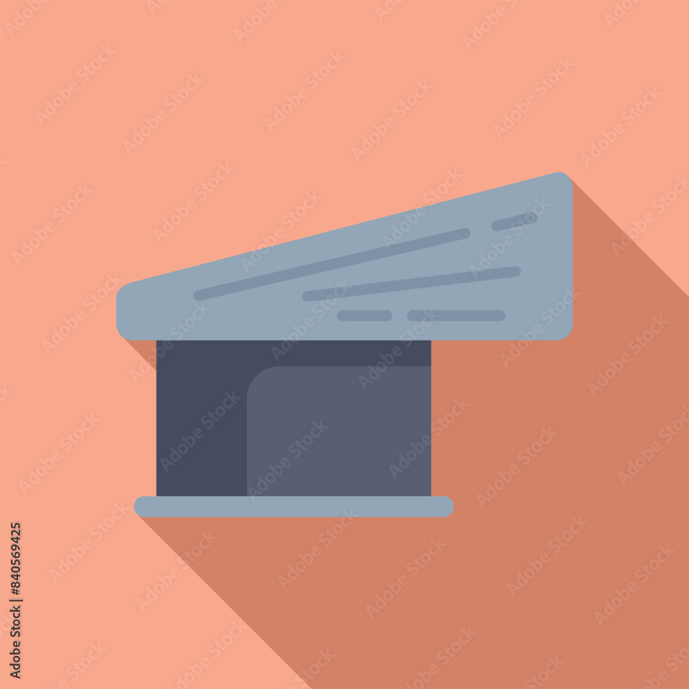 Poster minimalistic vector depiction of a judge's gavel on a muted background