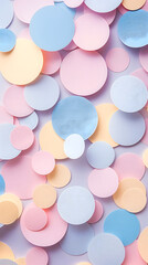 Happy paper confetti background - Celebration design