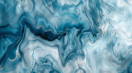 Obraz premium Marble texture. Abstract background with blue marble pattern. Digital illustration.