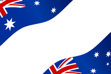 Flag of Australia background waving flag illustration clipart png 300dpi element for decoration ceremony