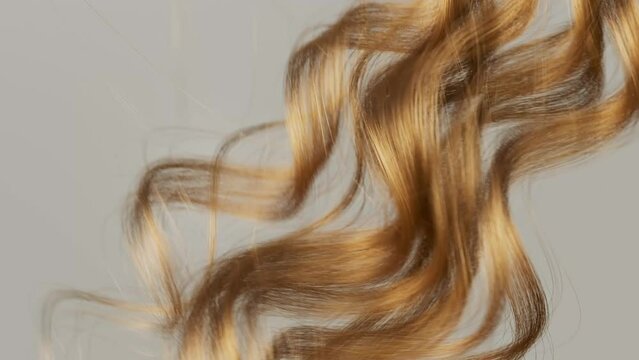 Waving Light Blonde Hair.