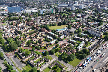 A63 Castle Street dual carriageway, road traffic congestion. Kingston upon Hull 