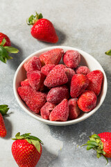 Cold Frozen Organic Strawberries