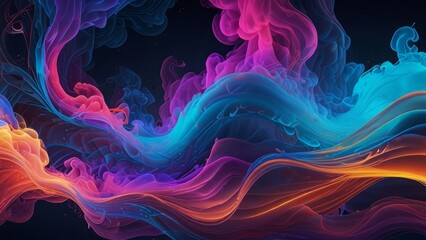 Abstract colorful smoky background