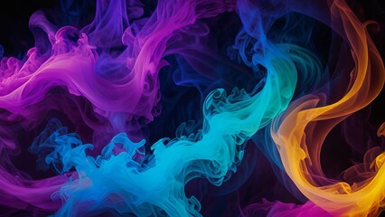 Fototapeta premium Abstract colorful smoky background