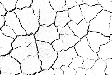 Texture soil dry crack background pattern of drought lack of water of nature white black old broken.