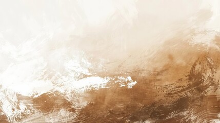 scenic brown and white paint texture background abstract acrylic brush strokes digital illustration