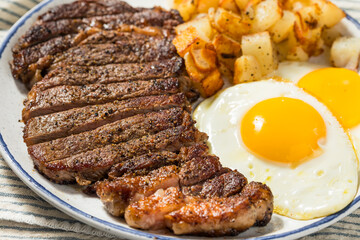 Healthy Breakfast Steak and Eggs