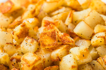 Homemade Fried Potato Hash Browns