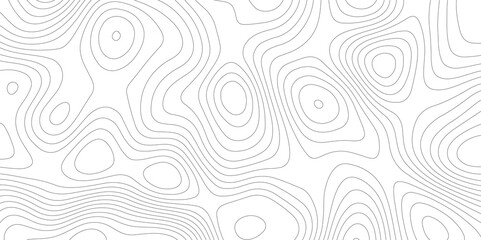 Abstract wavy topographic map. Abstract wavy and curved lines background. Abstract geometric topographic contour map background.