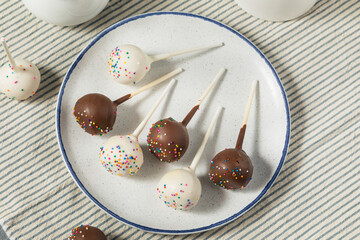 Homemade Vanilla and Chocolate Cake Pops