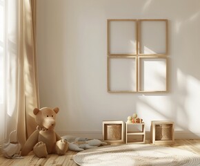 Mockup. Elegant Room Design.