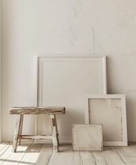 Mockup. Elegant Room Design.