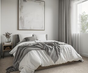 Mockup. Elegant Room Design.