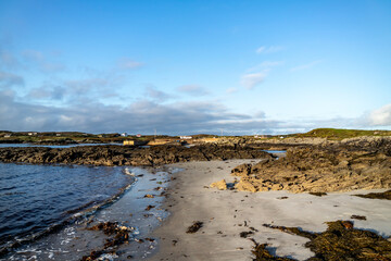 The beautiful coast at Rosbeg in County Donegal - Ireland.