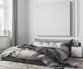 Mockup. Elegant Room Design.