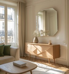 Mockup. Elegant Room Design.