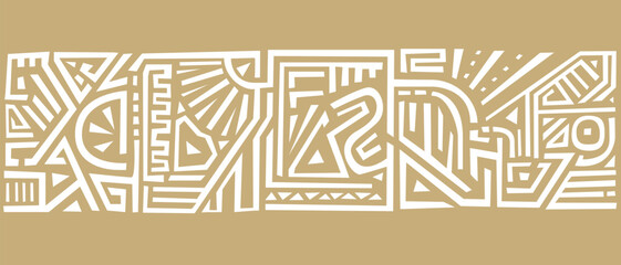 Ethnic Or Aztec South America Pattern