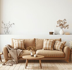 Mockup. Elegant Room Design.