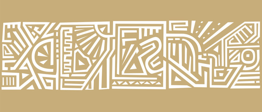 Ethnic Or Aztec South America Pattern