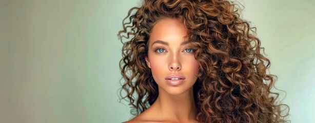  Woman with curly hair