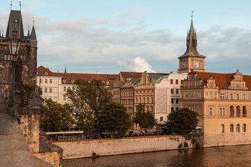 Praga most karola miasto Pragha Charles bridge © Emilia