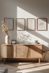 Mockup. Elegant Room Design.