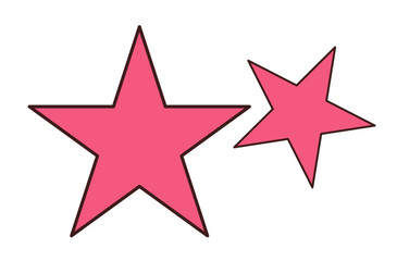 set of stars sticker