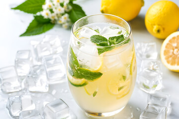 Fototapeta premium glass of lemonade