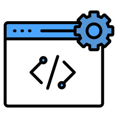Tech Code  Icon Element For Design