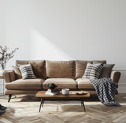 Mockup. Elegant Room Design.