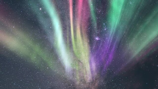 Milky Way Time Lapse and Aurora Cosmic Overture