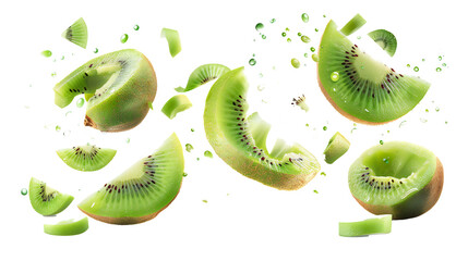 kiwi isolated background