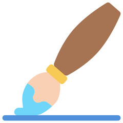 Paint brush Flat color Icon