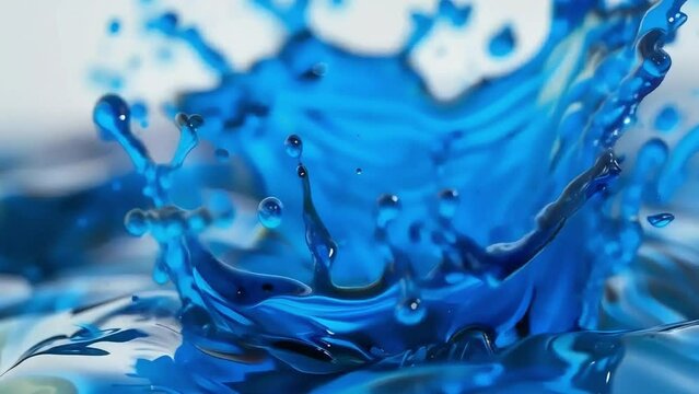 Blue Color Sploch