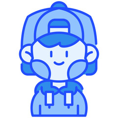 Boy Blue Color Icon