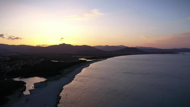 Aerial View of Santa Lucia, Siniscola, Province of Nuoro, Sardinia