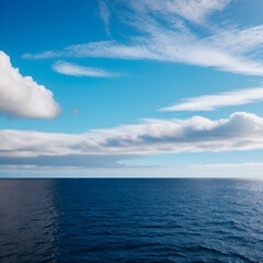 Fototapeta premium Beautiful Blue Sea and Sky