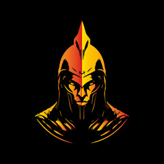 Fiery Feline Warrior For Dynamic Esports Logo with a Bold, Artistic Flair