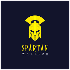 Spartan Warrior Helmet Logo Symbolizing A Symbol of Ancient Valor and Modern Design