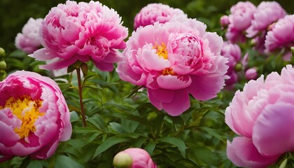 pink tulips in spring