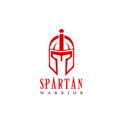 Spartan Warrior Helmet Emblem Symbolizing Strength and Valor