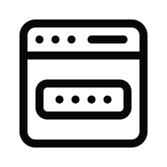 An amazing vector of website security in trendy style