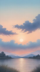 Obraz premium sunset in summer