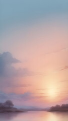 Obraz premium sunset in summer