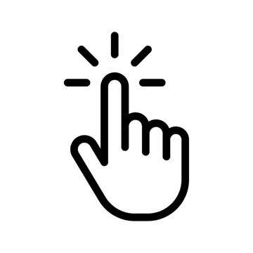 recommend clip art: Click hand cursor icon