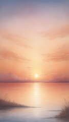 Obraz premium sunset in summer