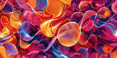 Discount Echo: Abstract echoes and repetitions of sale tags and banners in a dynamic pattern