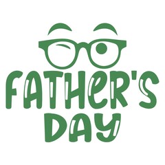 Father’s Day typography design on plain white transparent isolated background for sign, card, shirt, hoodie, sweatshirt, apparel, tag, mug, icon, poster or badge